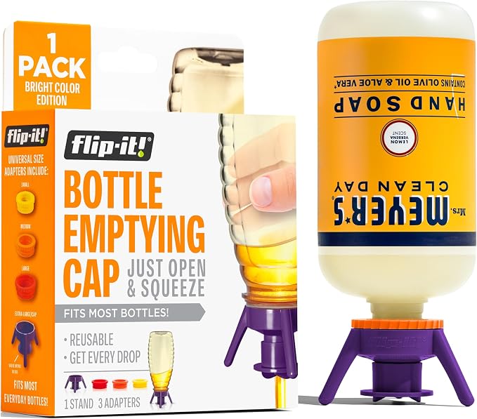 Flip-It! 1-Pack Bottle Emptying Kit – No More Wasted Product by Flip-It