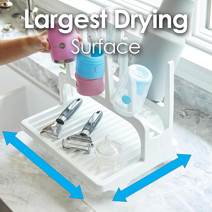 PopYum Seattle Gray Space Saving Drying Rack from 100% Recycled Bottles - Image 5