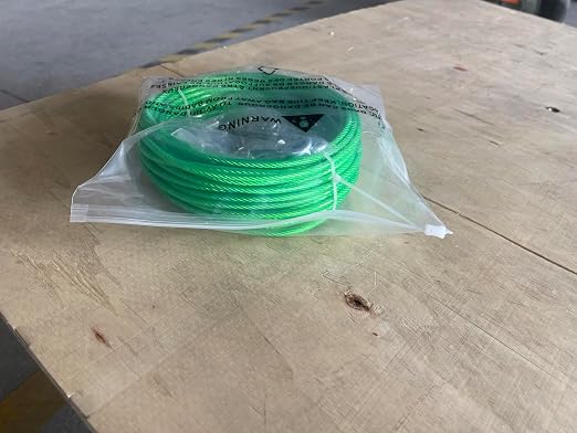 M6 Turnbuckles for Cables Wire, 3/16" Green PVC Coated Wire Rope Kit - Image 12