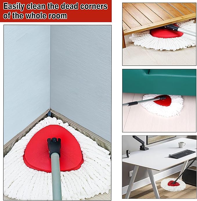 8 Pack Spin Mop Replacement Heads, 100% Microfiber Mop Head Replacement - Image 6
