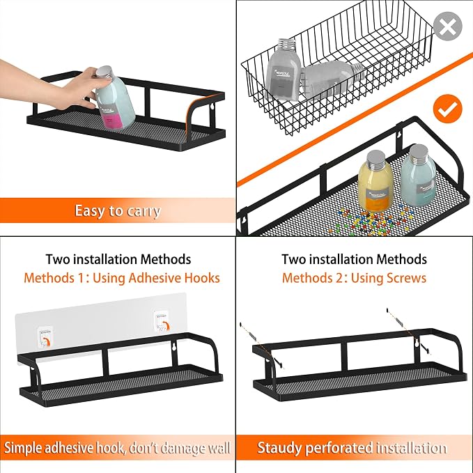 PUSDON Metal Wall Hanging Basket 2 Packs DIY Suitable - Image 5