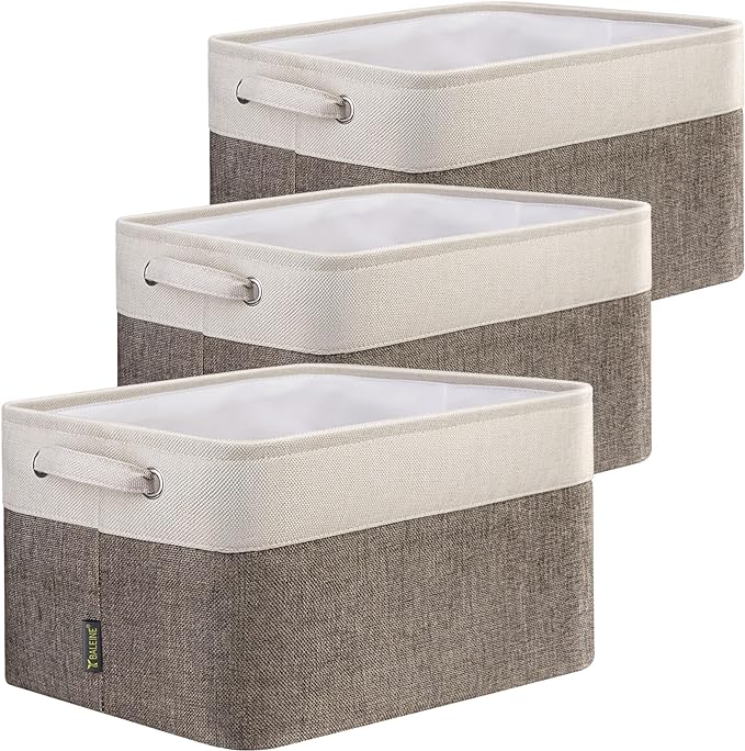 BALEINE 3 Pack Fabric Storage Bins by BALEINE