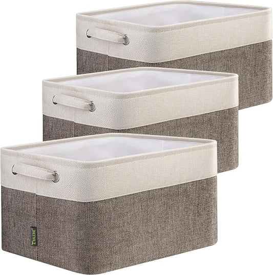 BALEINE 3 Pack Fabric Storage Bins by BALEINE