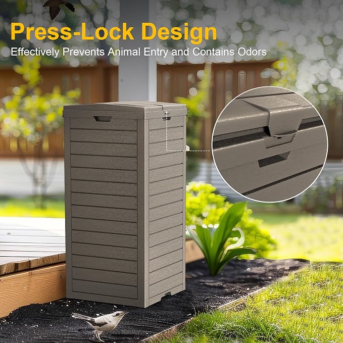 31-Gallon Outdoor Trash Can - Image 6