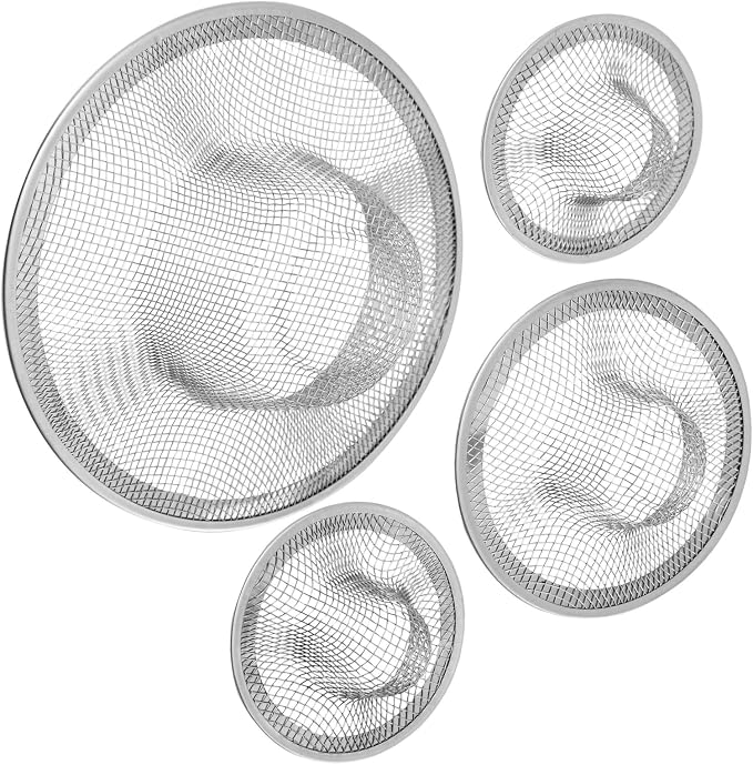 Juvale 4-Pack Stainless Steel Kitchen Sink Drain Strainer - Image 8
