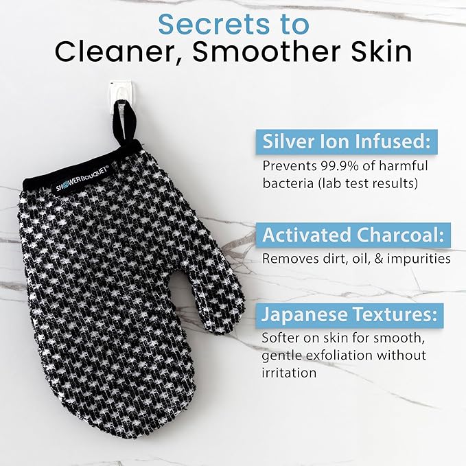 Japanese Exfoliating Mitt for Shower - Image 3