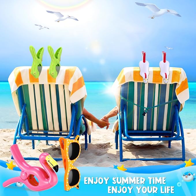 Rtteri 16 Pcs Beach Towel Clips - Image 6