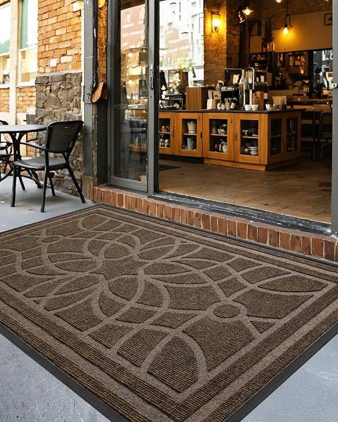 DEXI Front Door Mat Outside Entrance, Heavy Duty Non Slip Low Profile Doormat - Image 8