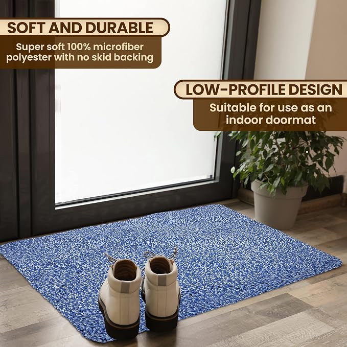 Premium Microfiber Indoor Door Mat – 20"x30" Washable Entry Mat, Waterproof - Image 2
