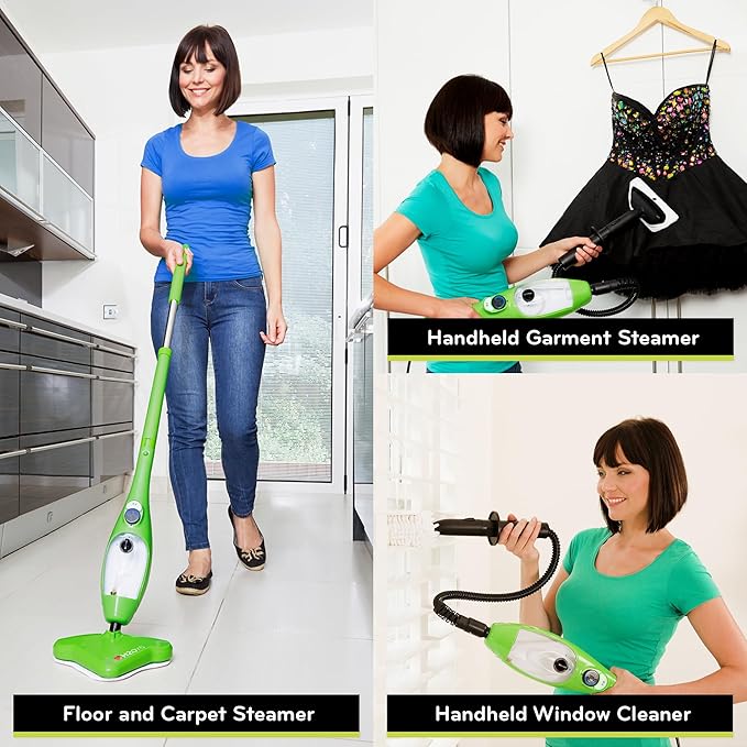 H2O X5 5-in-1 Multi-Purpose Steam Mop, Handheld Steam Cleaner, Adjustable Height - Image 7