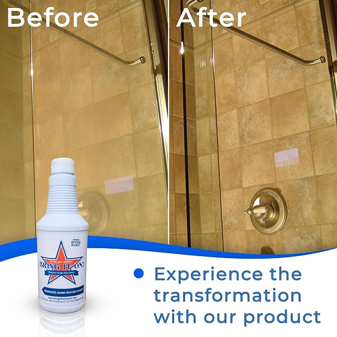 BRING IT ON! CLEANER Water Spot Remover Plus 2 Drill Brushes, Clean Tile - Image 8