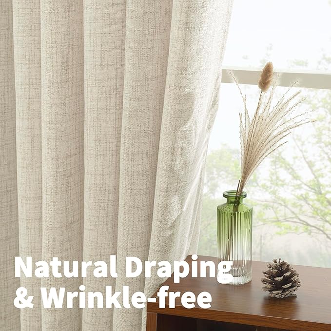 YoungsTex Linen Curtains 63 Inch Length - Image 4