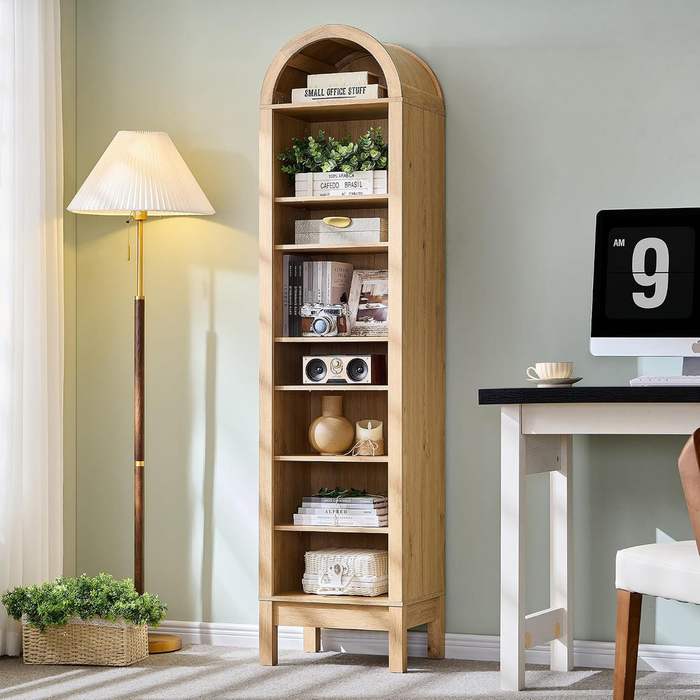 IFBUY 71" Tall Arched Shoe Cabinet, 8 Tiers Shoe Storage Cabinet, Freest...
