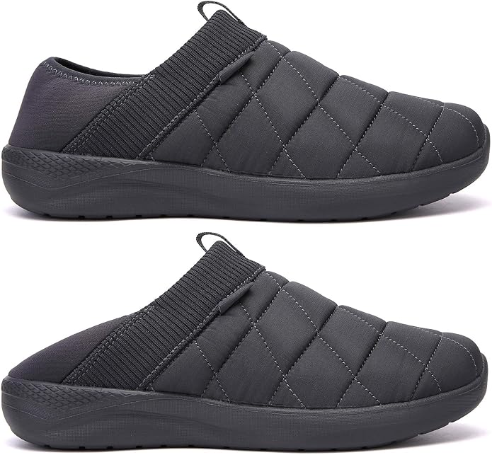 KUBUA Slippers for Men and Womens Indoor House Shoes Plush Slip on Outdoor - Image 2