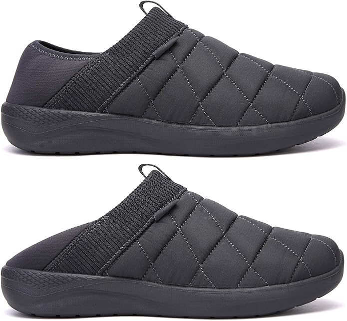 KUBUA Slippers for Men and Womens Indoor House Shoes Plush Slip on Outdoor - Image 2