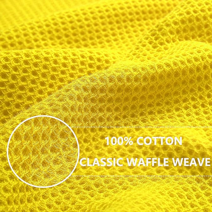 Homaxy 100% Cotton Waffle Weave Kitchen Dish Cloths, Ultra Soft Absorbent Quick - Image 2