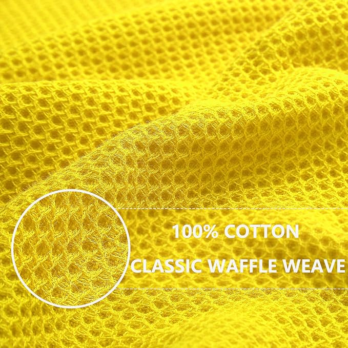 Homaxy 100% Cotton Waffle Weave Kitchen Dish Cloths, Ultra Soft Absorbent Quick - Image 2