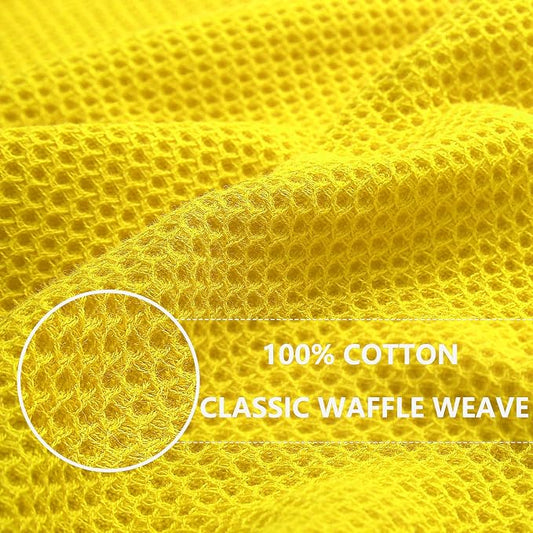 Homaxy 100% Cotton Waffle Weave Kitchen Dish Cloths, Ultra Soft Absorbent Quick - Image 2