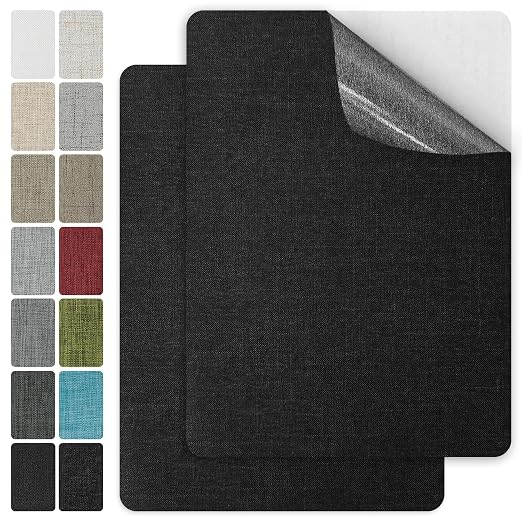 J.CARP 2Pcs Linen Repair Patches, Large Self-Adhesive Fabric Patch by JCARP