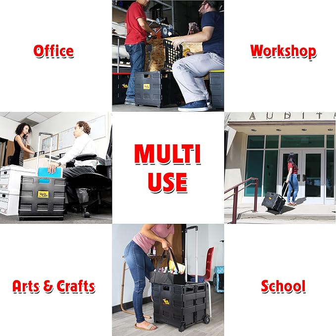 dbest products Quik Cart without Lid Travel Portable Mobile Storage Collapsible - Image 4