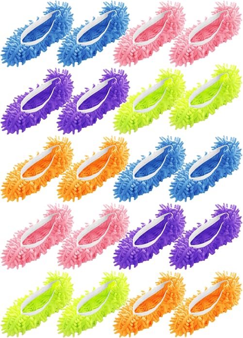 Winterlace Mop Slippers 20 Pcs Microfiber Chenille House Floor Dusting Cleaning by Winterlace