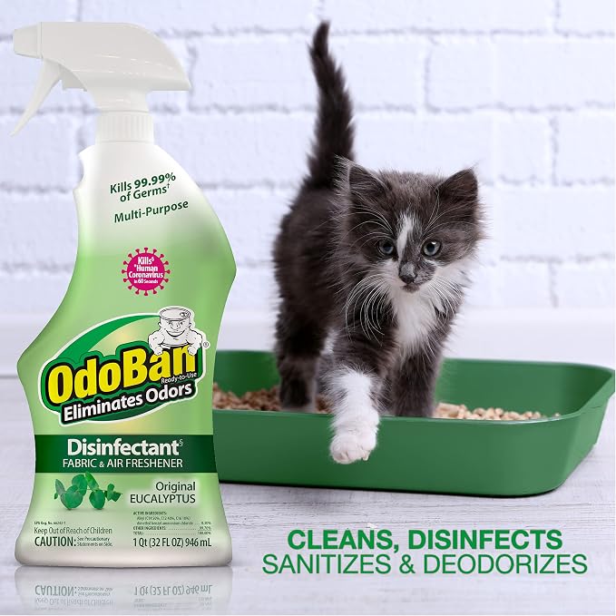 OdoBan Ready-to-Use Disinfectant and Odor Eliminator, Made in the USA, Original - Image 7