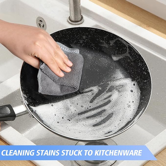 KinHwa Kitchen Washcloths for Dishes Absorbent Microfiber Dish Cloths Quick Dry - Image 3