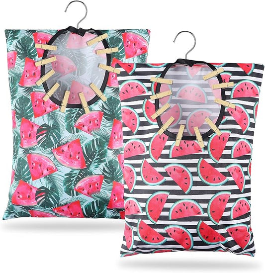 2 Pcs Watermelon Clothespin Bag by Unknown