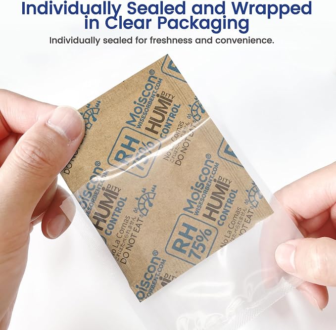75% RH 8 Gram 60 Pack Two-Way Humidity Control Packs - Image 4