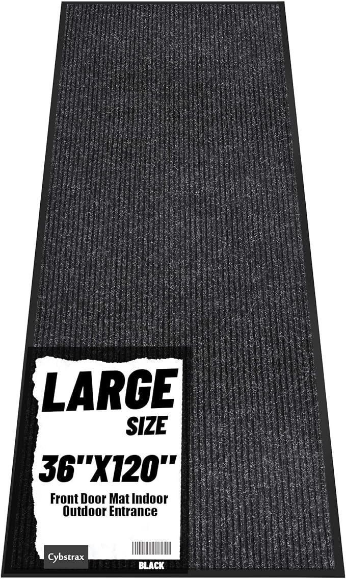 Front Door Mat Indoor Outdoor Entrance, TPR Backing Non-Slip Doormats, Low by Unknown