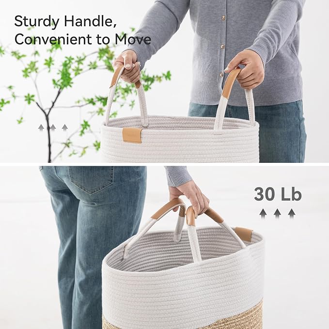 95L Striped Laundry Hamper - Image 5