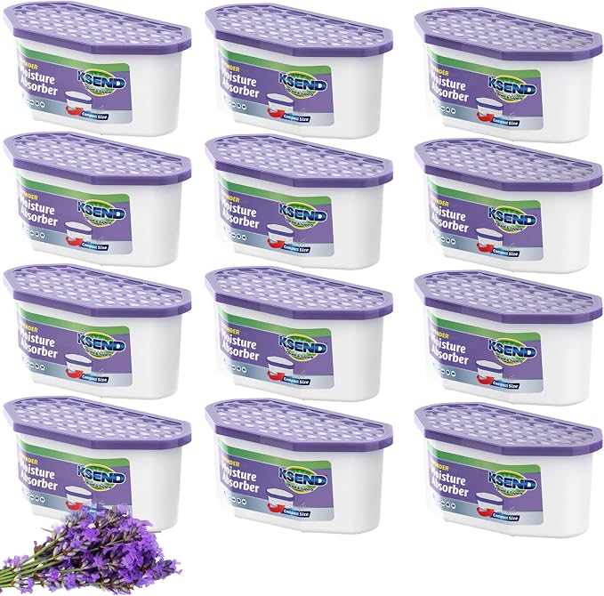 Moisture Absorbers, 12 Pack, Compact Dehumidifier by Ksend