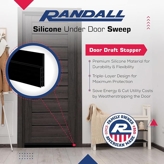 Adhesive Backed Door Draft Stopper – Silicone Under Door Sweep - Image 5