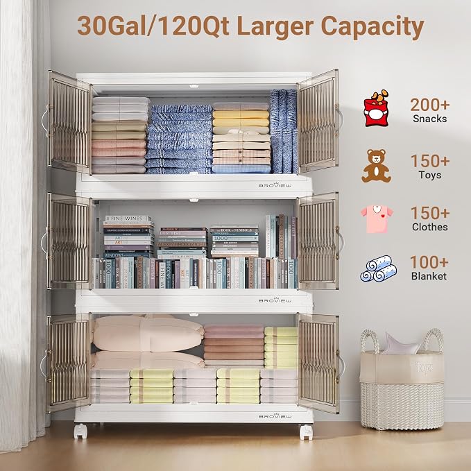 BROVIEW 600Qt Stackable Storage Bins - Image 3