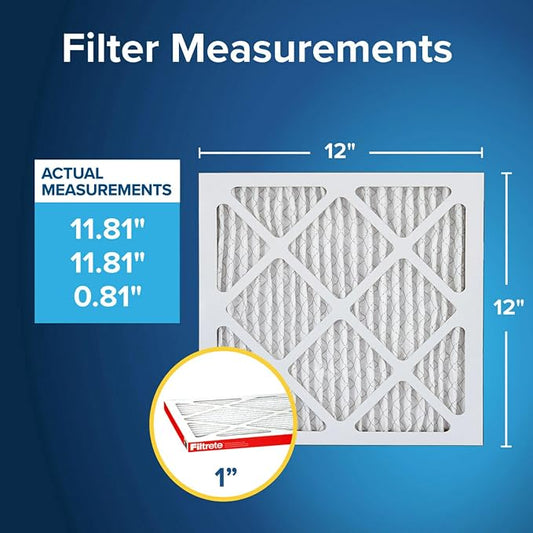 Filtrete 12x12x1 AC Furnace Air Filter, MERV 11, MPR 1000, Micro Allergen - Image 2