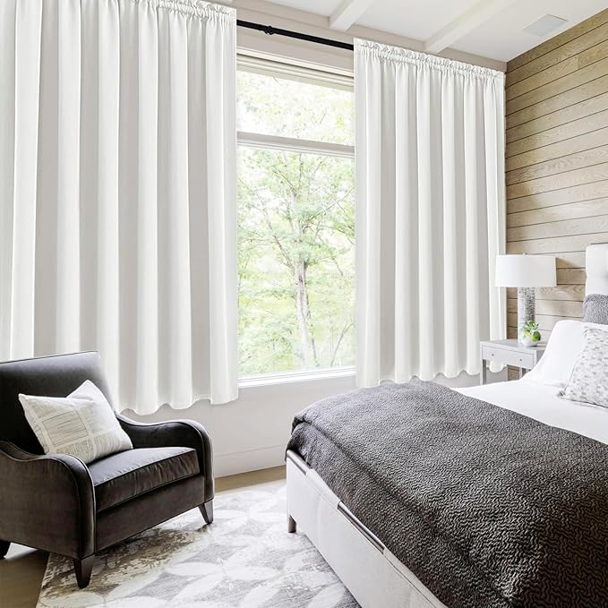 DWCN Blackout Curtains for Living Room Thermal Insulated, Energy Saving & Noise - Image 2