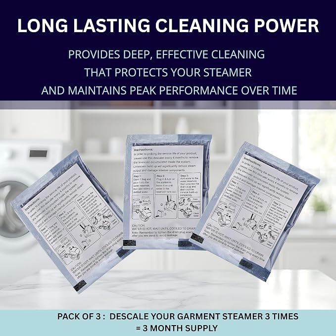 SALAV Garment Steamer Descaler/Decalcifier Packets - Image 5