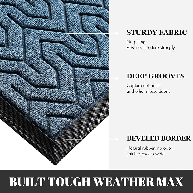 Yimobra Extra Large Door Mat Outside Entrance 60x32, Waterproof Heavy Duty - Image 4