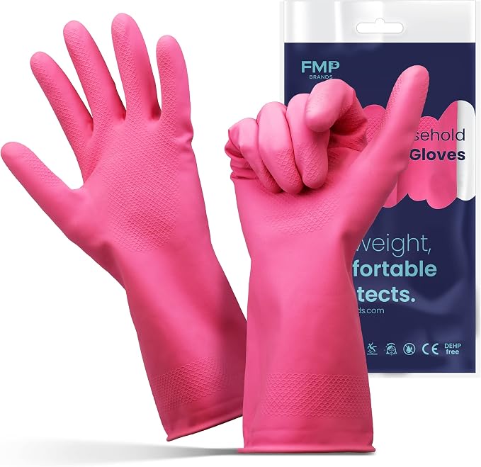 FMP Brands 3/6/12/60 Pairs Cleaning Gloves, Waterproof Rubber Gloves by FMPBrands