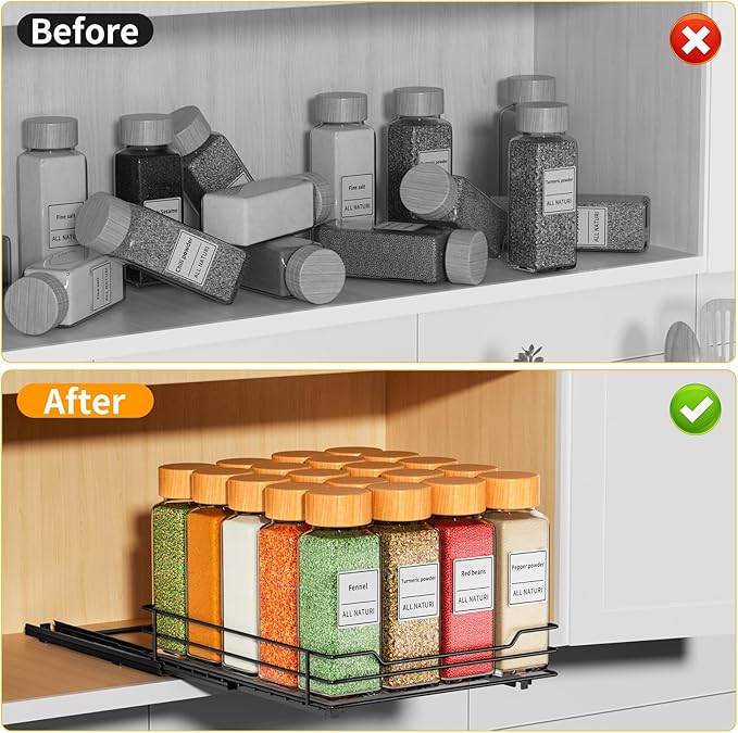 RCHYFEED Pull Out Spice Rack Organizer - Image 2