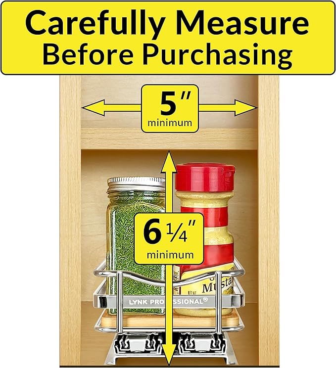LYNK PROFESSIONAL® Élite™ Pull Out Spice Rack Organizer - Image 4