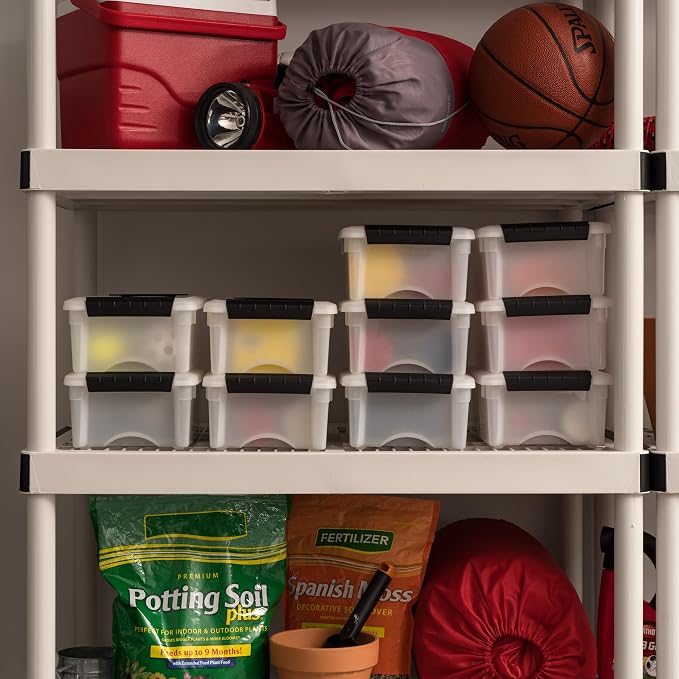 IRIS USA 6 Qt Stackable Plastic Storage Bins - Image 7