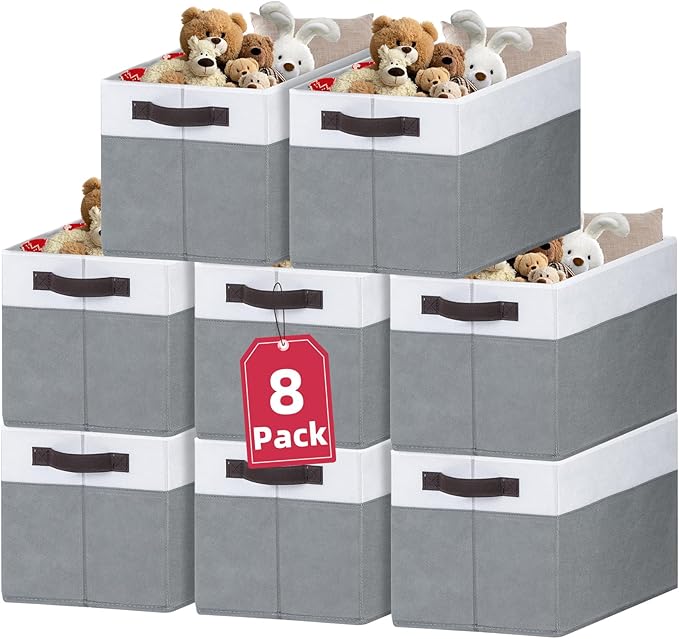 Criusia 8 Pack Closet Organizers and Storage Bins by Criusia