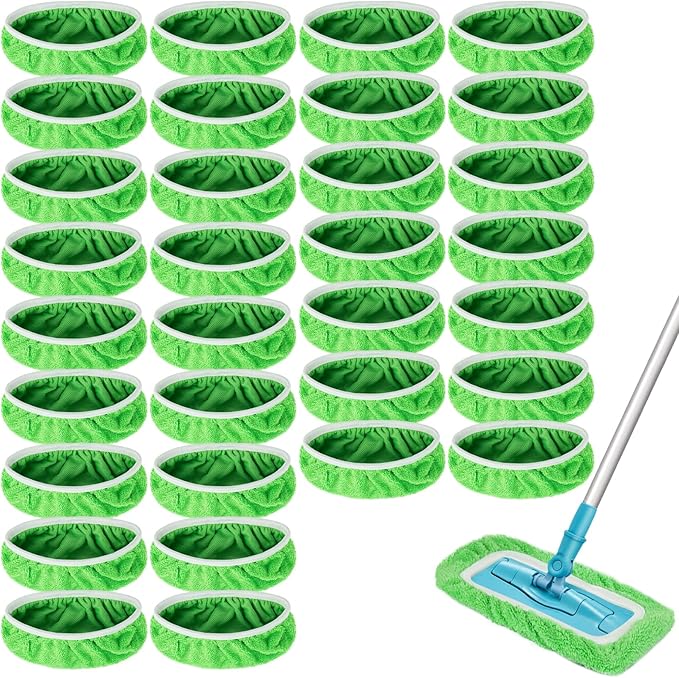 Reusable Dry Sweeping Cloths Microfiber Wet Mop Pads Compatible by Unoutur