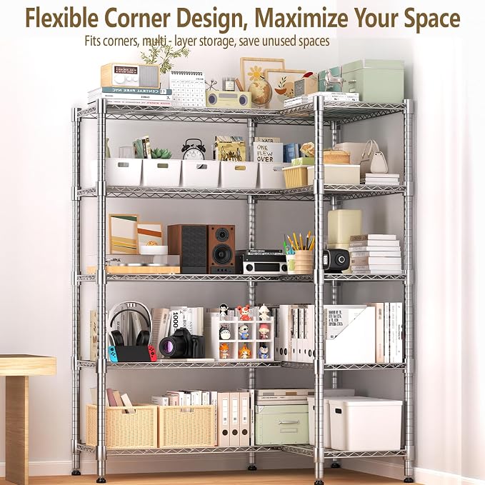 Himimi Storage Shelves-5 Tier Heavy Duty Wire Shelving Unit - Image 3
