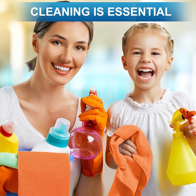 Tenare 100 Pack 12'' x 12'' Microfiber Cleaning Cloths Reusable Cleaning Rags - Image 6