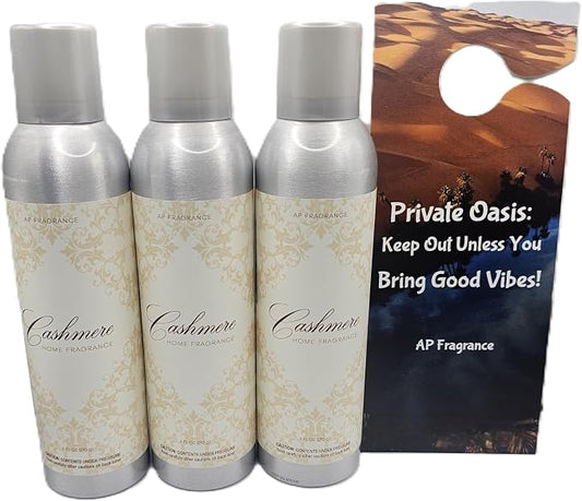 FreshRevive - Cashmere Room Fragrance Spray - Eliminates Odors, Long-Lasting by APfragrance