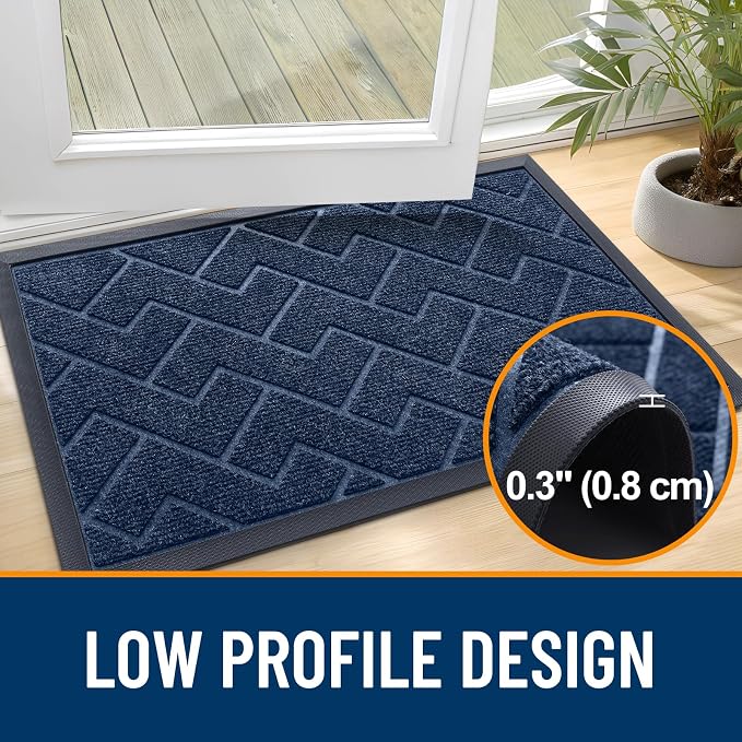 OLANLY Front Door Mat Indoor Outdoor Entrance, Waterproof All-Season, - Image 4