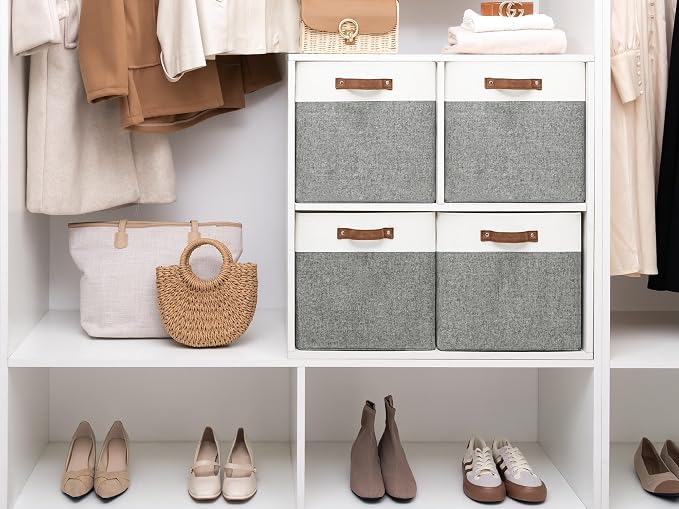 StorageWorks 13x13 Inches Storage Cube, Fabric Storage Bins - Image 6