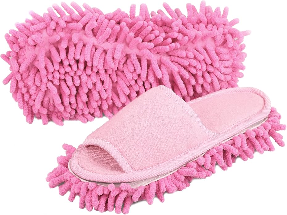 Women's Microfiber Floor Cleaning Mop Slippers by Friendly+House